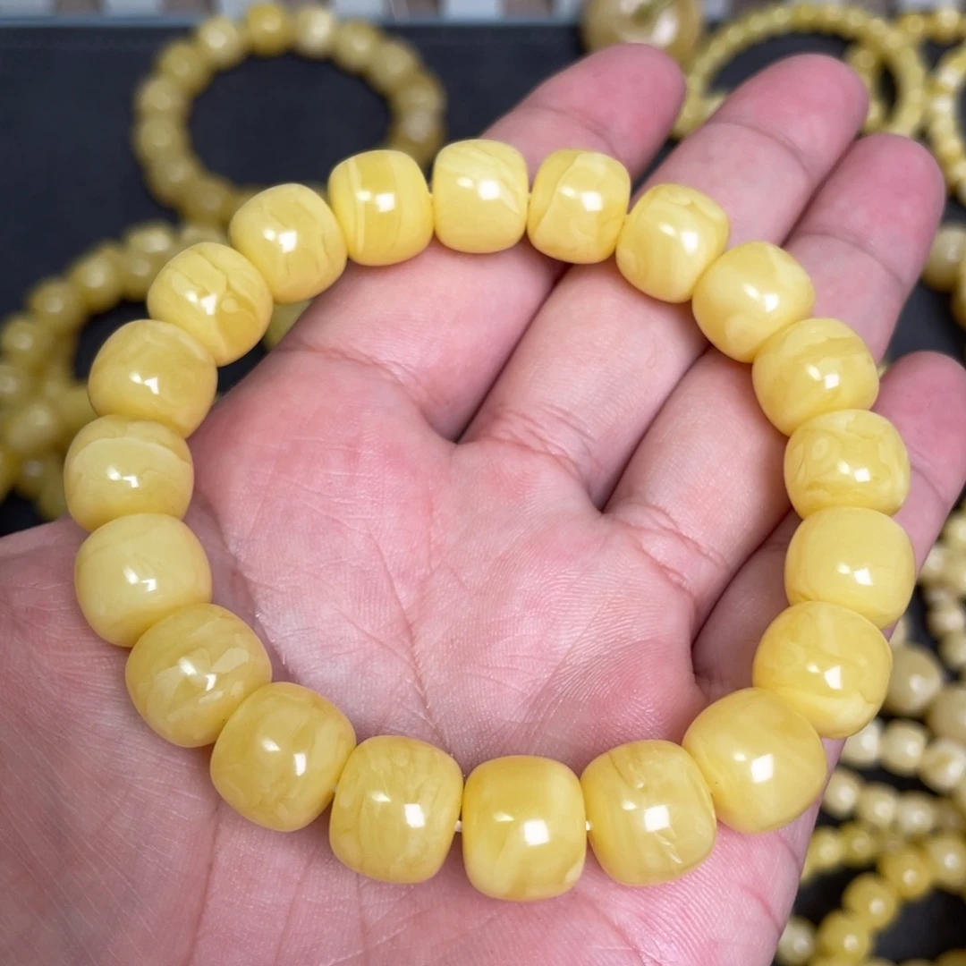 蜜蜡未镶嵌裸石蜜蜡手串12.3mm