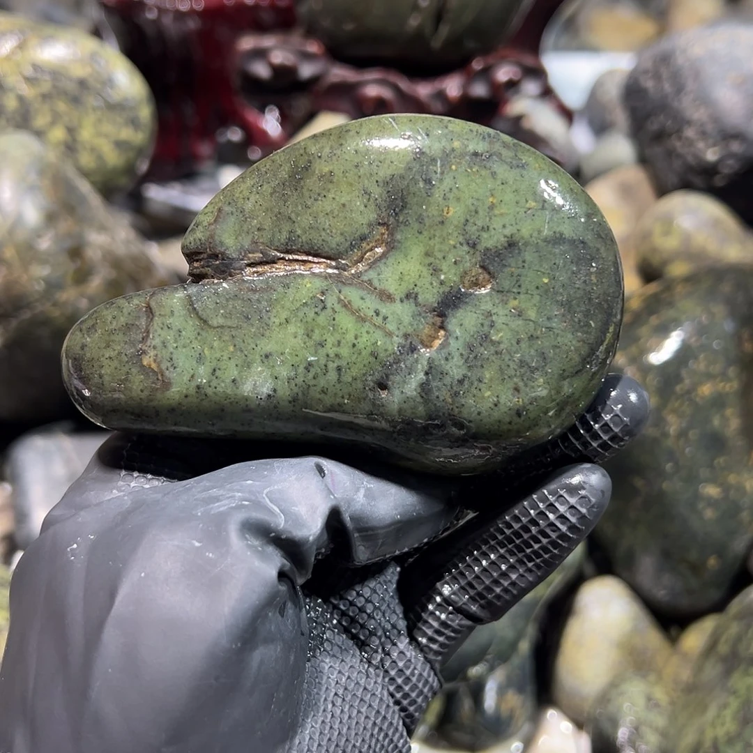 合金蛇纹石玉西藏藏玉药王石@*歌