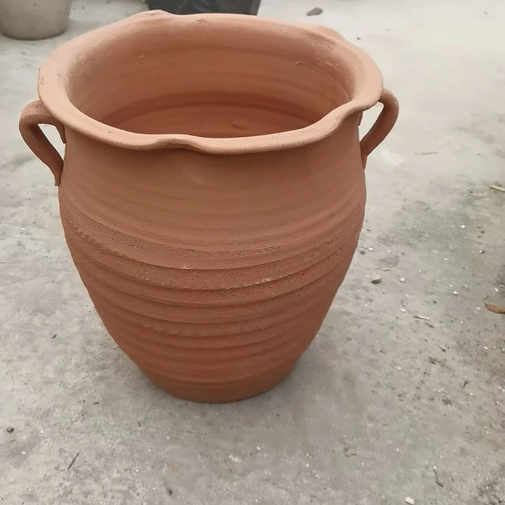 红陶口25高30瑕疵