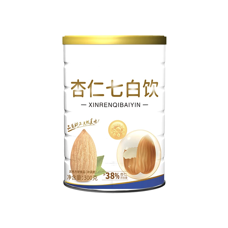 【拍一发三送杯勺】杏仁七白饮冲泡营养老少皆宜代餐300g/罐【南京】
