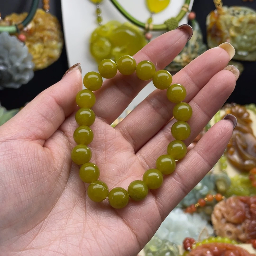 未镶嵌蛇纹石玉颈饰