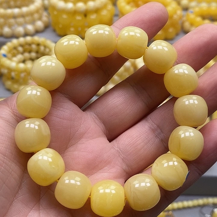 琥珀未镶嵌手链手串