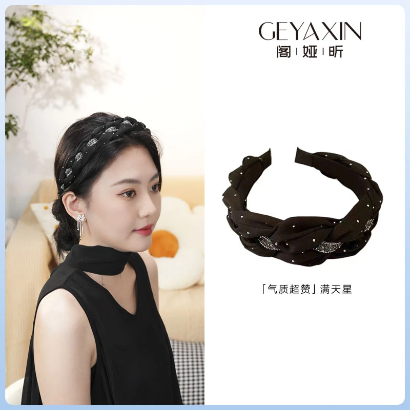 M62网红爆款高级感百搭麻花发卡女神发箍