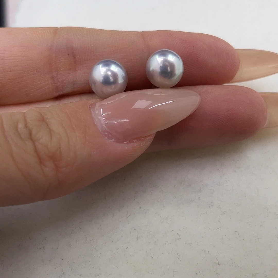 海水珍珠耳饰18K金镶嵌