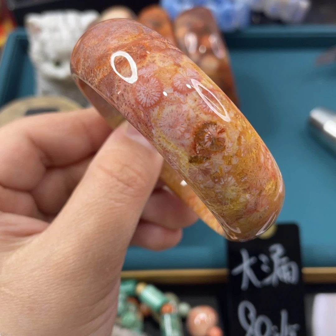 未镶嵌手镯硅化玉