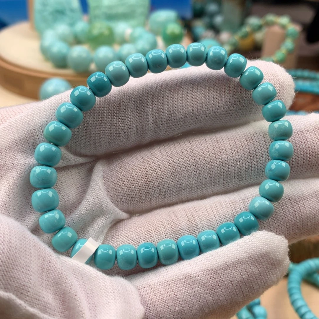 绿松石未镶嵌珠宝奇石6.1mm