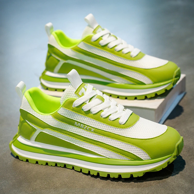 男鞋2025新款夏季网面潮流百搭运动休闲鞋厚底爆款老爹鞋男