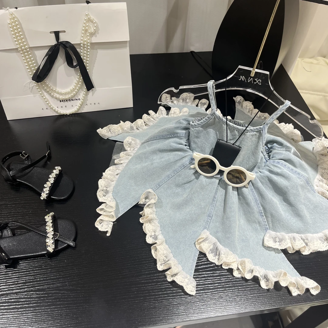 【1】夏季新款女童不规则裙摆女童连衣裙