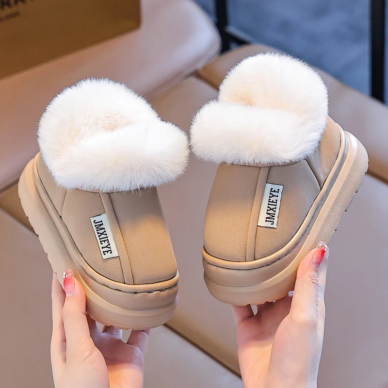 儿童棉鞋2025冬季宝宝室内棉拖鞋保暖家居鞋男女童防滑毛拖鞋包跟