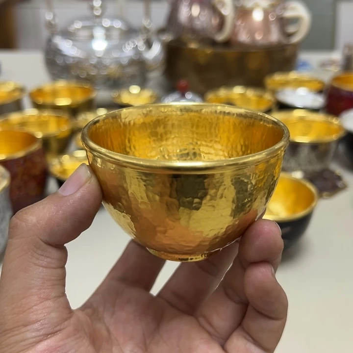 李小鹤里外金4克足金金杯