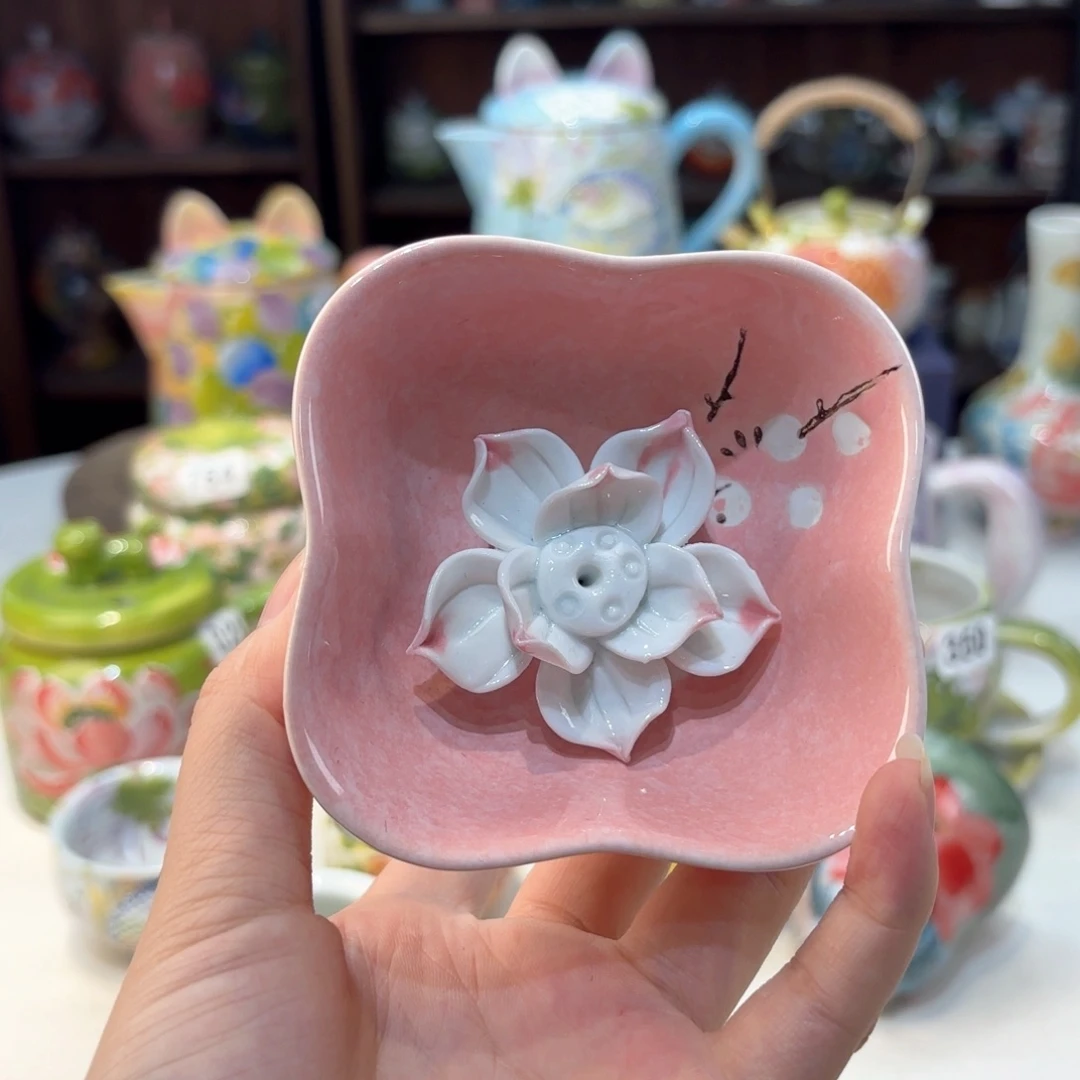 景德镇手绘高温釉下彩陶瓷茶具