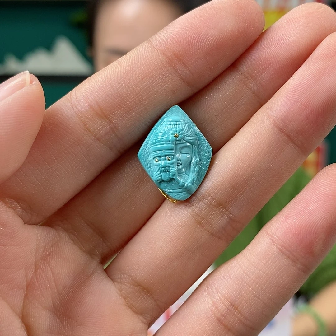 绿松石未镶嵌珠宝奇石
