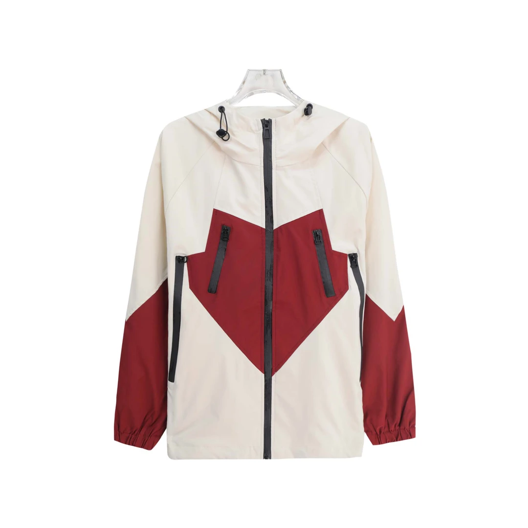 S户外防风休闲登上拼色宽松连帽外套S4478