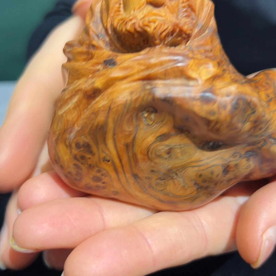 五***登柏木（崖柏）榴花达摩 手把