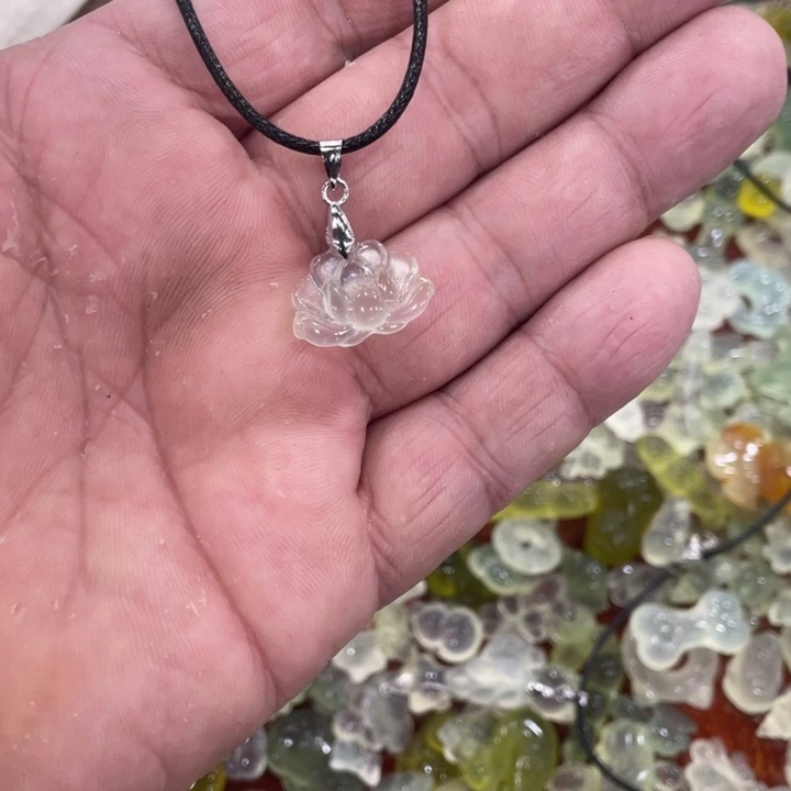 蛇纹石玉合金颈饰