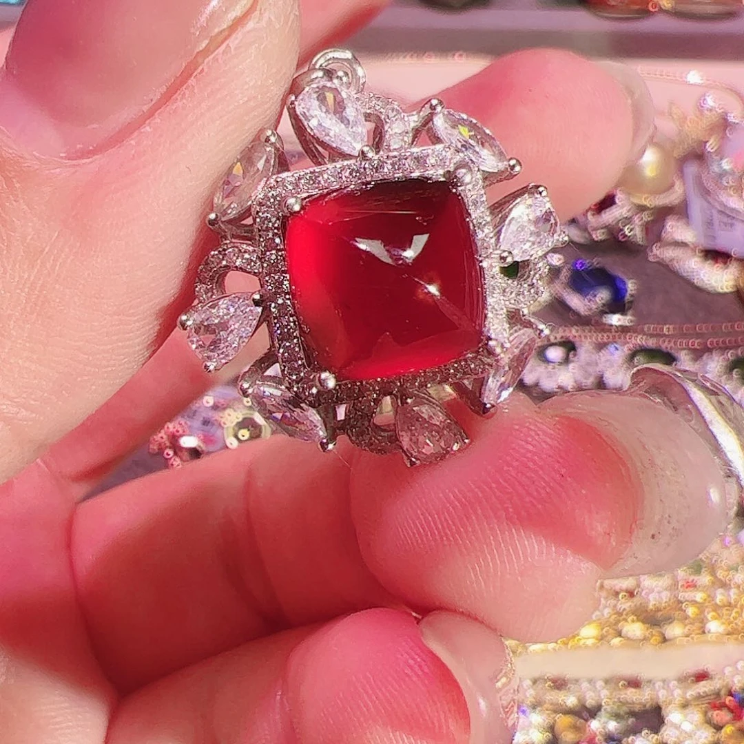 石榴石（芬达石）吊坠银S925镶嵌