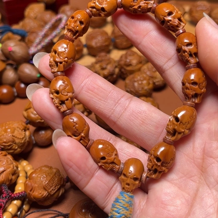 Y***.橄榄核手串/手链骷髅