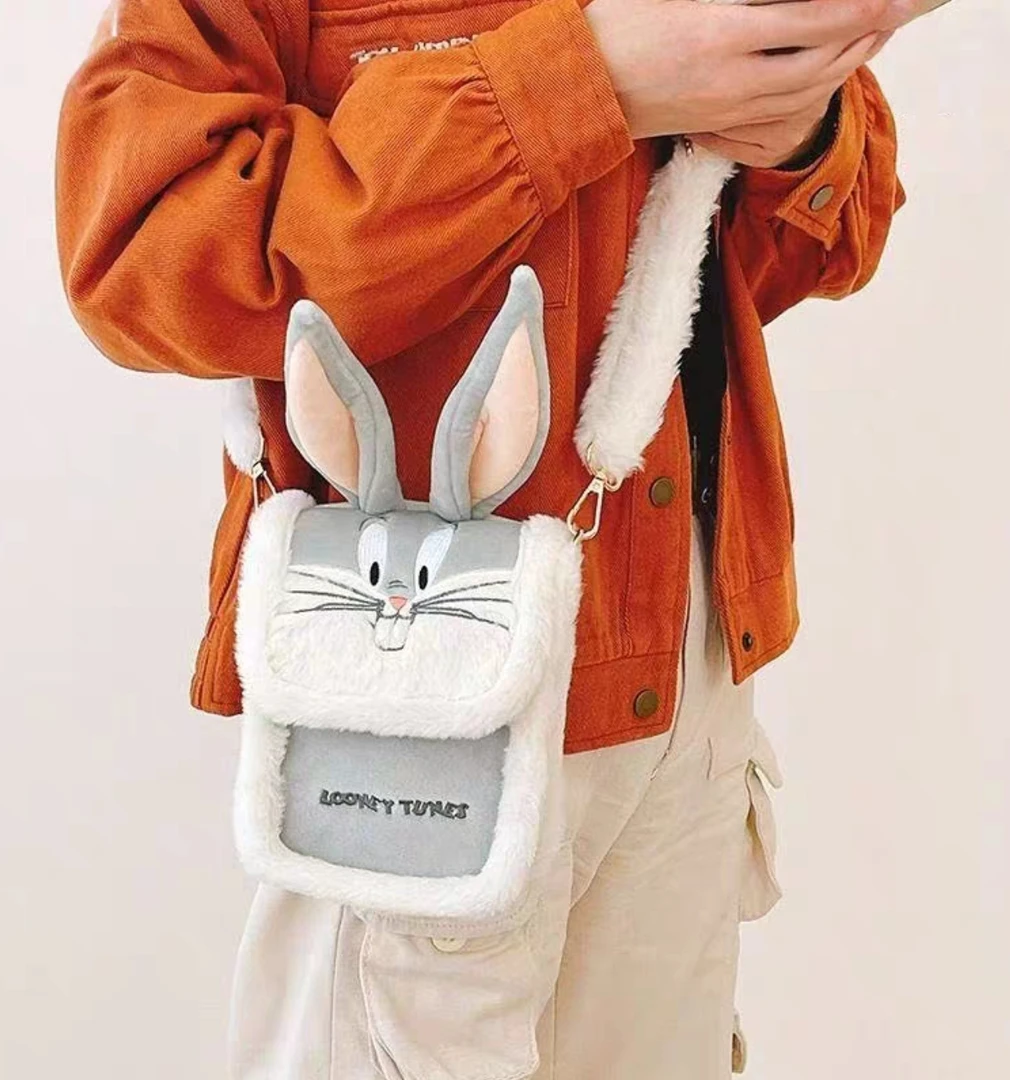 小兔子-斜挎毛绒背包-1214-0300