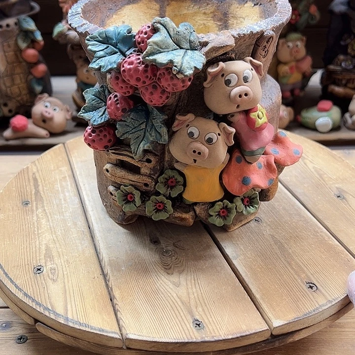 嘻哈多肉花盆百搭