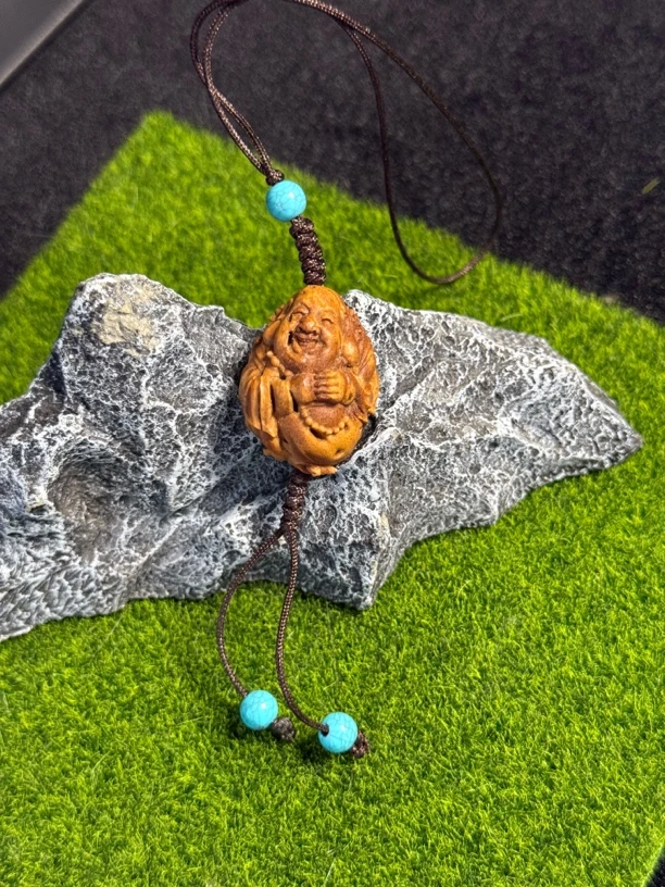 橄榄核童子大弥勒单粒文玩吊坠