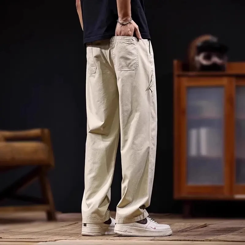 法国Cebrodz时尚高端天丝休闲裤男士韩版潮流轻薄宽松简约直筒裤