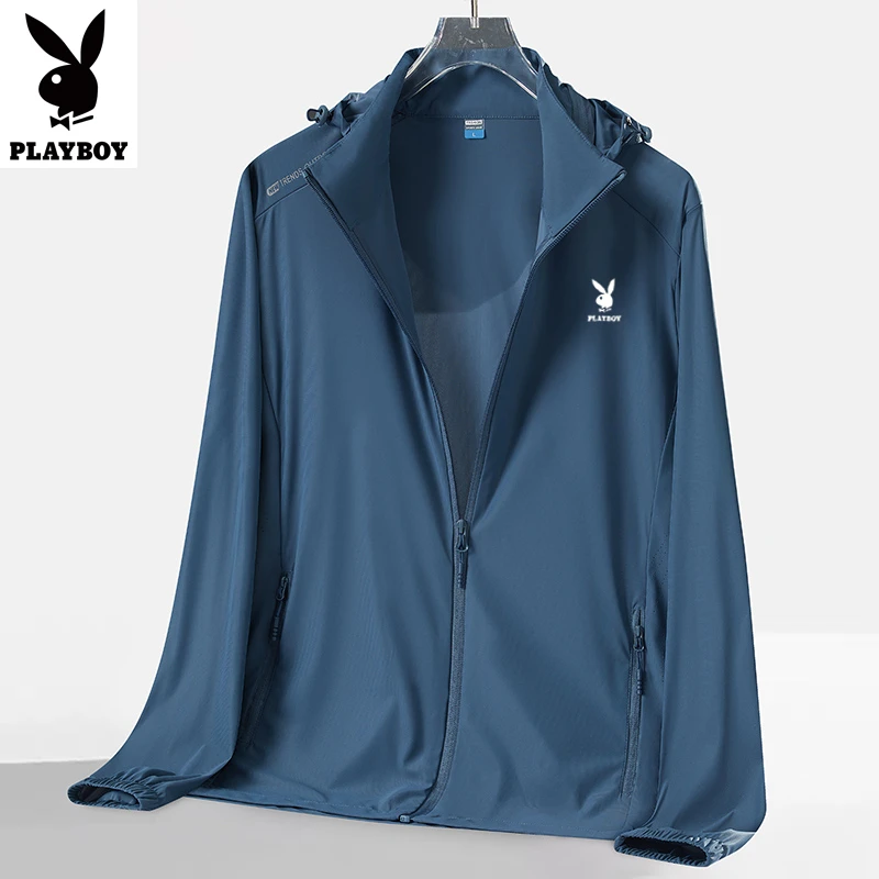 PLAYBOY/花花公子防晒衣男款夏季防晒衣冰丝凉爽透气上衣外套