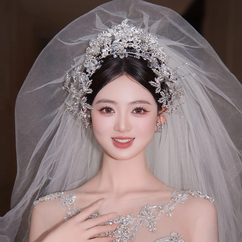 合金树脂婚庆饰品 韩系新款新娘头饰发箍皇冠婚纱造型发饰MT2597