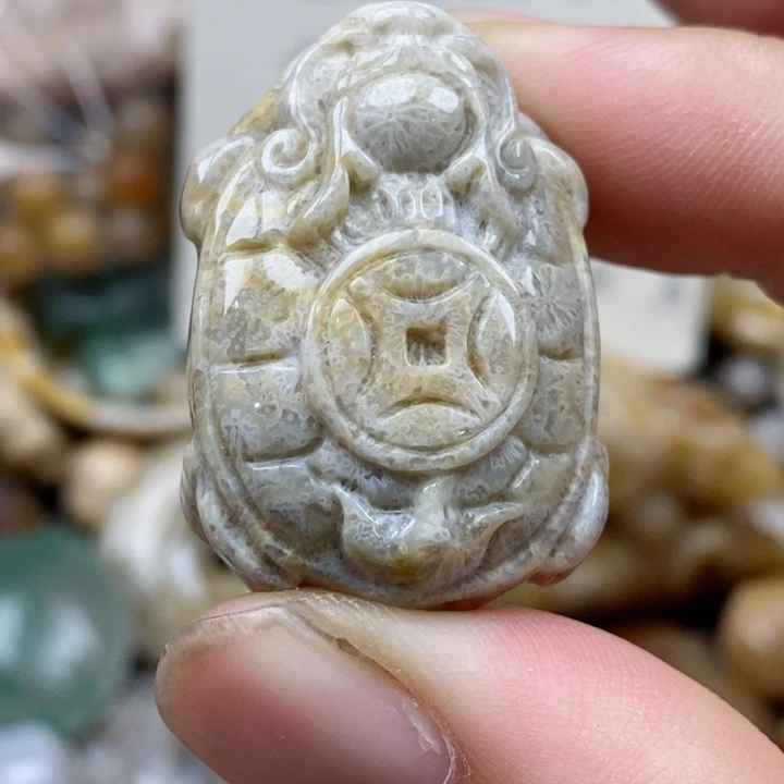 硅化珊瑚（珊瑚玉）未镶嵌颈饰