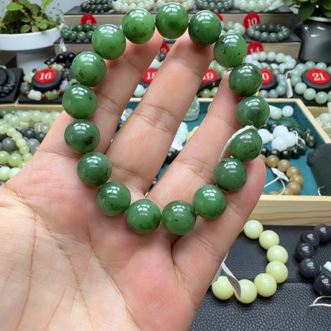 和田玉未镶嵌手链12