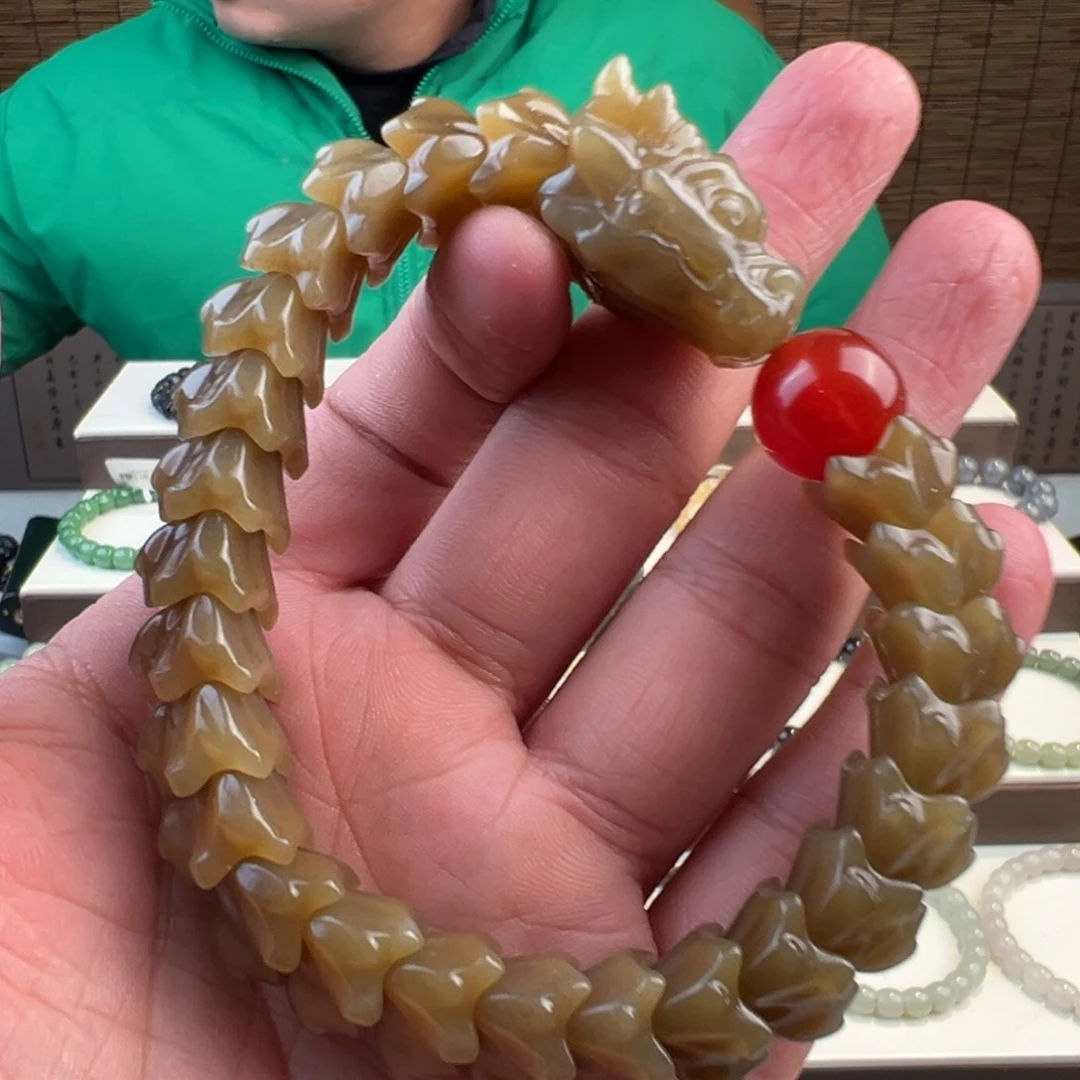 和田玉未镶嵌手链