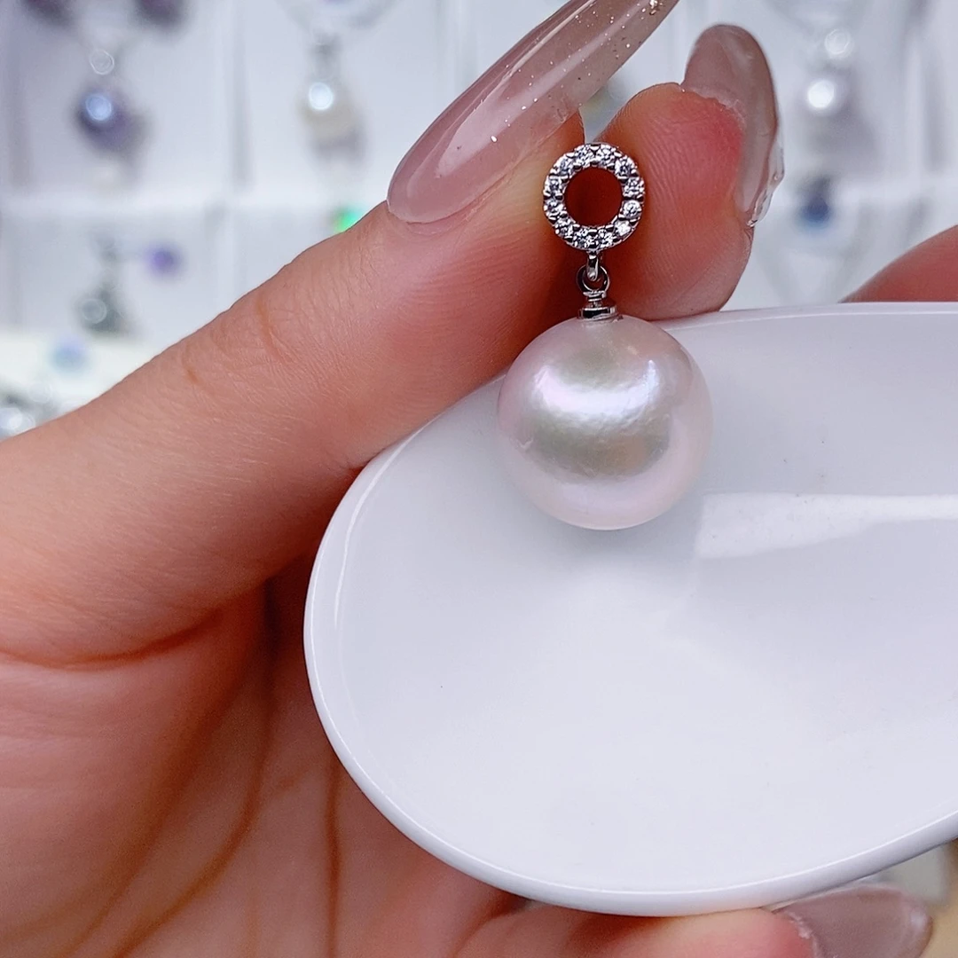 淡水珍珠未镶嵌吊坠(赠链)15➕