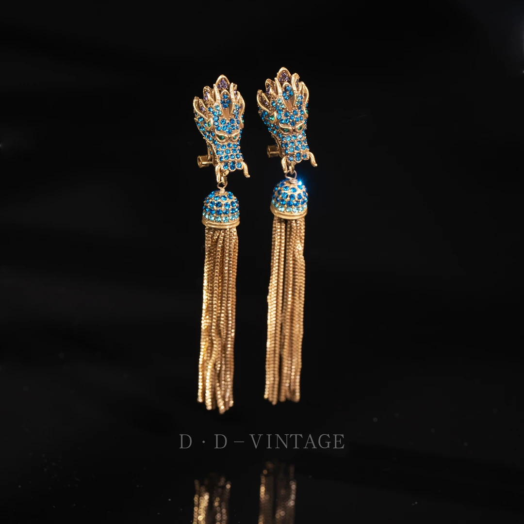 铜合金仿水晶耳饰 耳钉时尚镶嵌气质