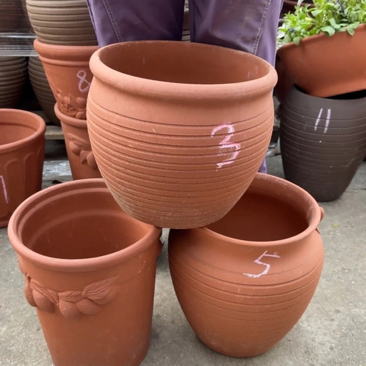 紫砂花盆口25高30 口28高25