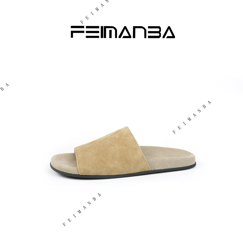 【feimanba】Row风极简勃肯拖鞋