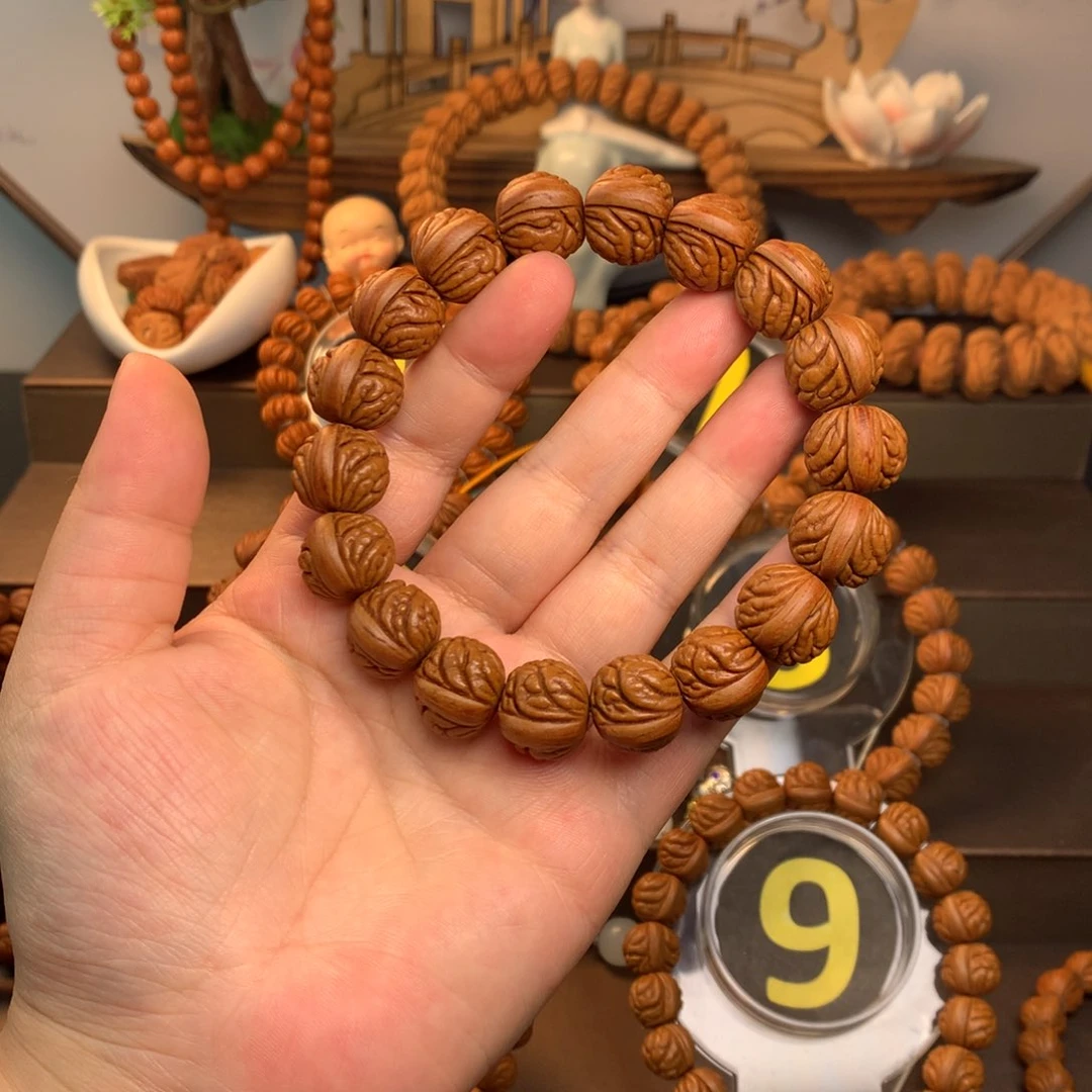 桃核手串野生满天星16尺寸