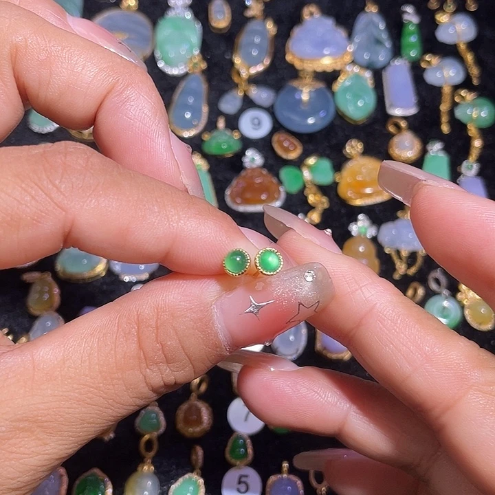 翡翠银S925镶嵌颈饰