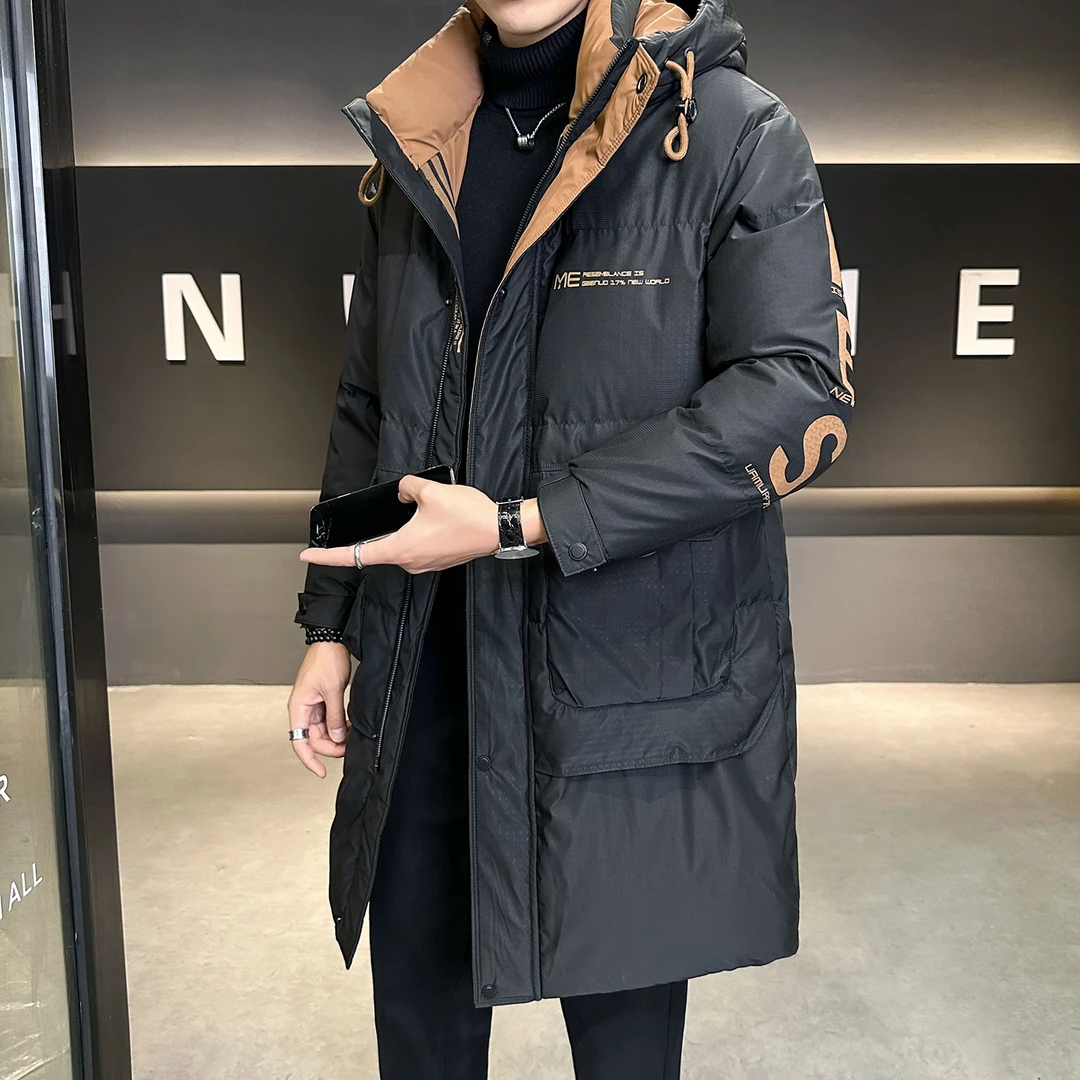 中长款羽绒服男冬季2025新款加厚保暖防寒服休闲百搭高端男士外套