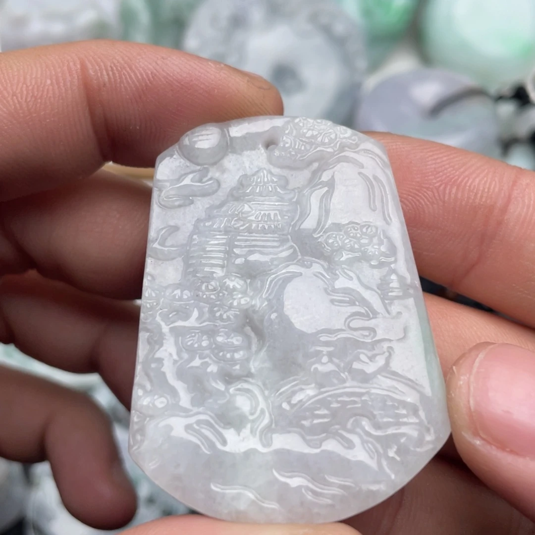 翡翠未镶嵌吊坠(不含链)