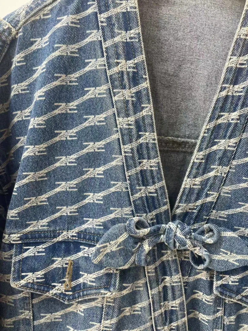 [富贵] 时尚女休闲潮流牛仔外套ZK345