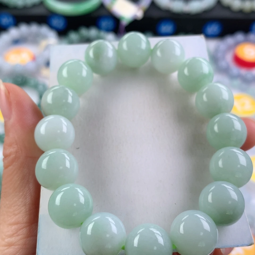 翡翠未镶嵌手链卡13