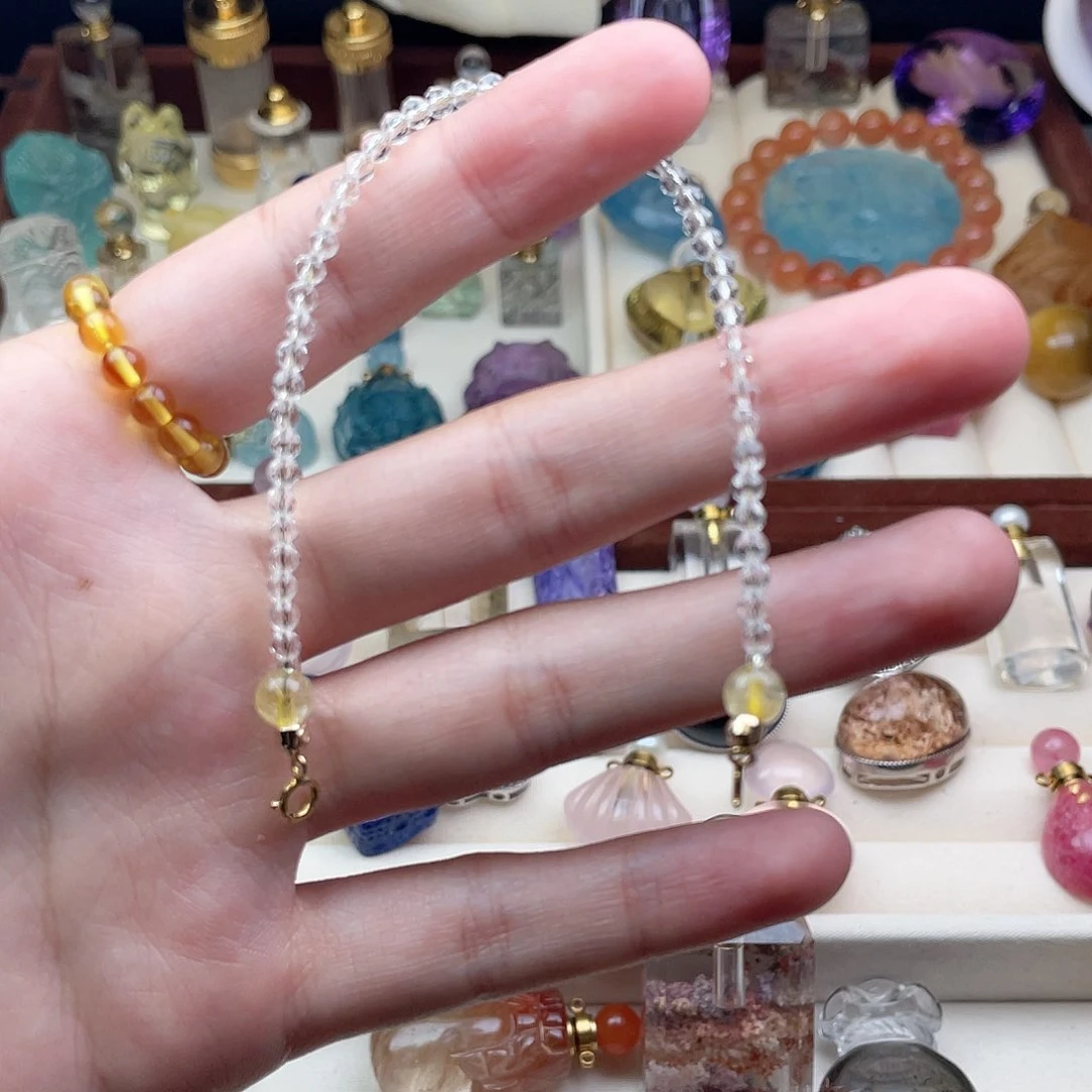 水晶颈饰未镶嵌存****士天然水晶吊坠851