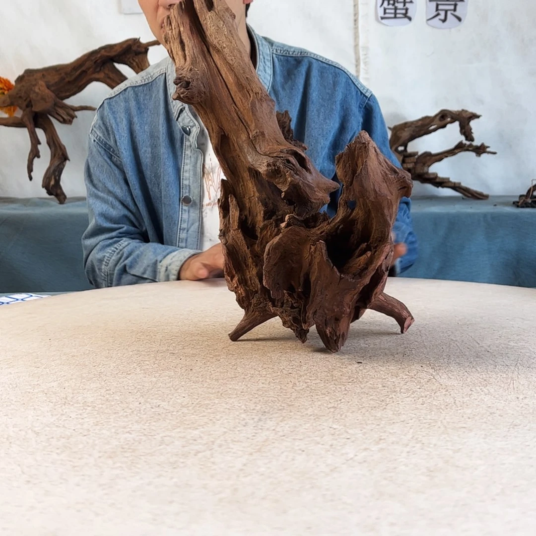 新年快乐沉木造景