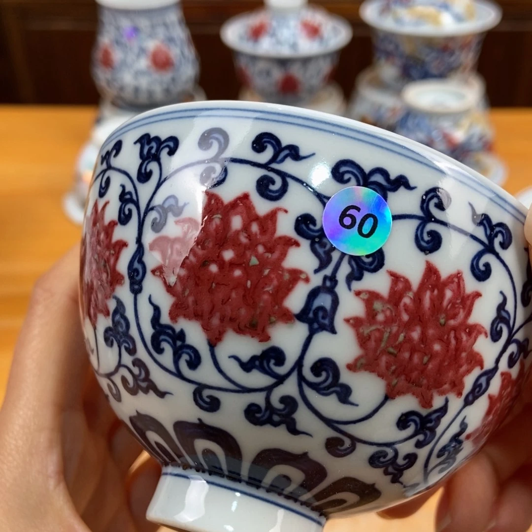 手绘现代茶具非古董