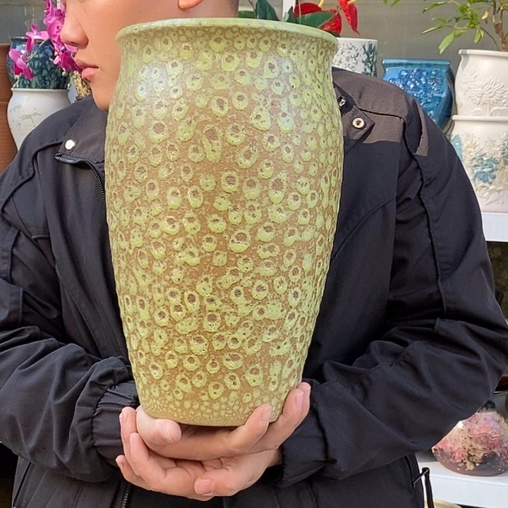 紫砂花盆口口19高33正品
