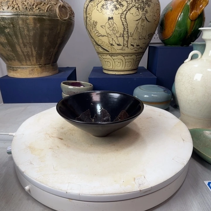 摆件茶*道吉州窑木叶盏摆件1