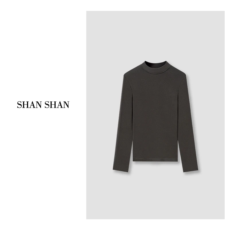 【珊珊推荐】2025秋款上新半高领领长袖简约时尚（含羊毛）女款