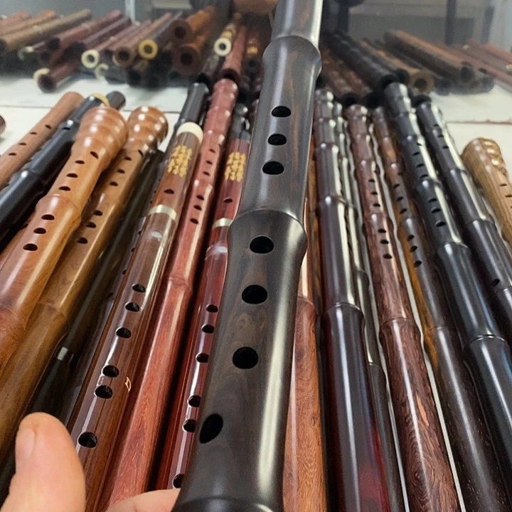 红木6孔紫光檀南箫。