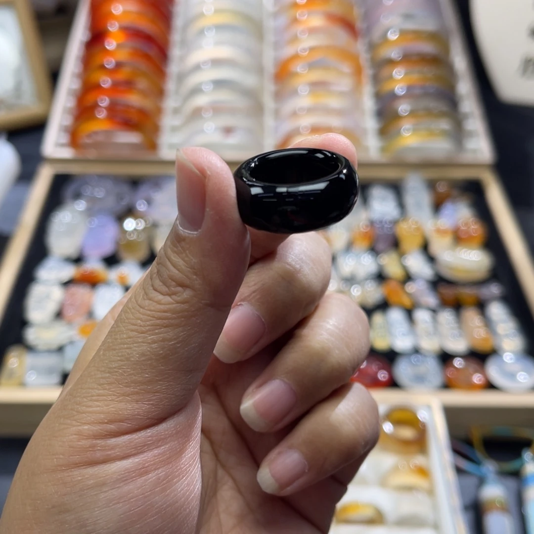 玛瑙/玉髓未镶嵌戒指