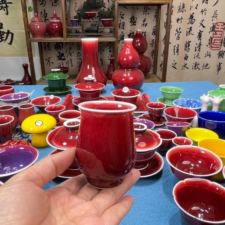 小***蒲景德镇浅行窑郁金香杯