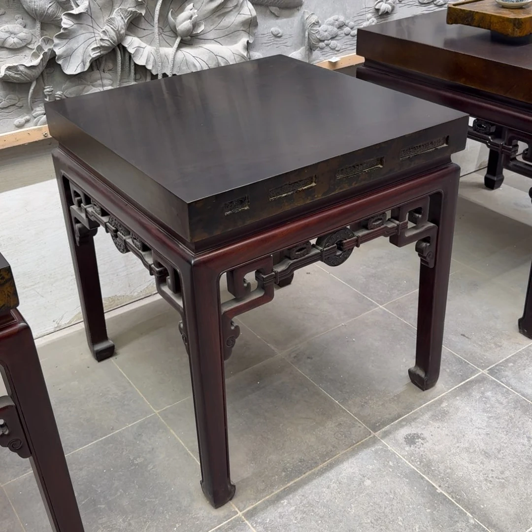 砖雕80-80 乌金色 一套 八仙高77cm